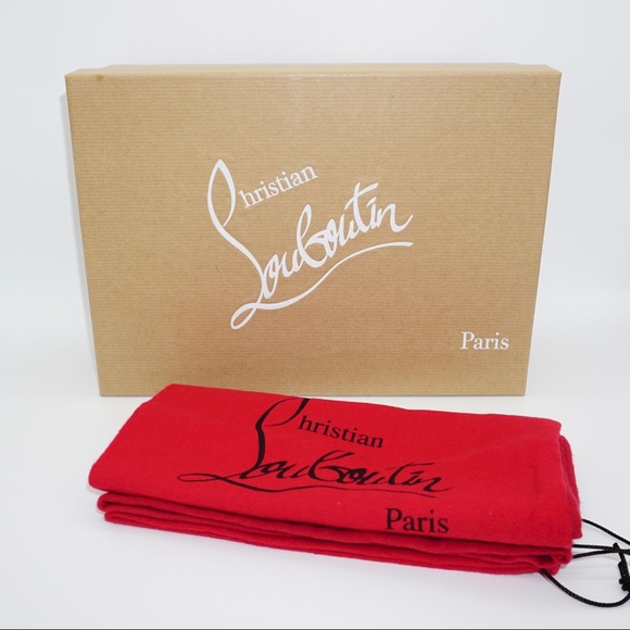 Christian Louboutin Deomina Chain 100 Black Spike Cross Strap Heel Pump 38.5 - Picture 9 of 11